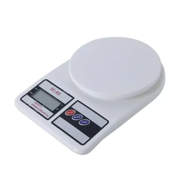 Electronic Kitchen Scale SF-400 With High Precision Strain Gauge Sensor System- White