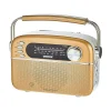 Geepas GR13015 Rechargeable Radio With Bluetooth 3-Band Radio- Golden