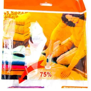 Vacuum-Seal Storage Packs 50 X 60cm, Vacuum Space Saver Reusable Sealer Storage Bags, Reusable Waterproof Travel Roll-Up Bags