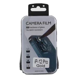 Camera Proof Lens Protector 3pcs Compatible for Iphone 12 Pro Tempered Glass Camera Lens Protector Gold