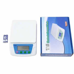 Electronic Compact Kitchen Weighing Scale- White