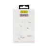 Texos USB Charger with Lightening Port Cable- White Color