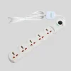 Terminator Universal Power 5 Way Extension Socket With Safety Shutters, 2mtr Cable- White