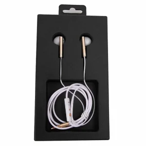 Kin In Ear Extra Bass Earphones with Microphone- Golden