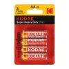 KODAK Extra Heavy Duty Zinc blister of AA 1.5V- Pack of 4 Pcs