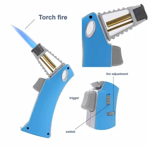Butane Professional Cooking Torch Lighter- Blue