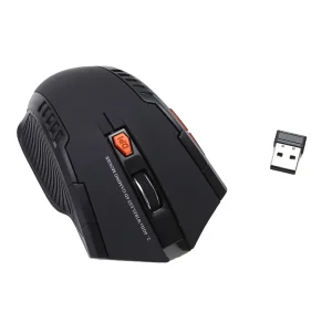 Digital PC Mouse, Wireless Mouse with USB Receiver, Black- 2.4Ghz