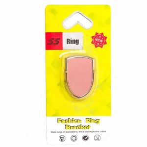 Fashion Ring Mobile Phone Sticky Bracket- Pink