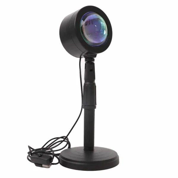 Sunset Projection Lamp Led Light, Romantic Visual HD Crystal Lens Sunset Night Light Projector for Party Bedroom DÃ©cor