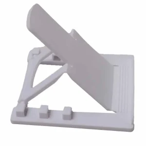 Adjustable Phone Stand for Desk, Foldable Tablet Stand Holder- White