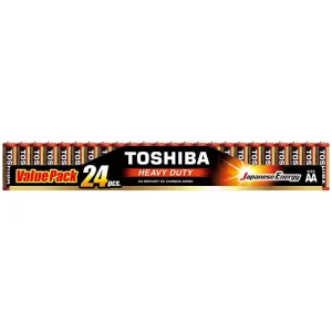 Toshiba Heavy Duty AA 1.5V Battery, Pack of 24 pcs
