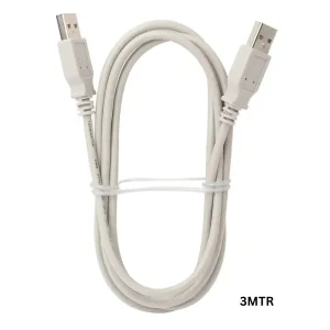 Terminator High Speed USB 2.0 Cable White A Male To B Male- 3mtr