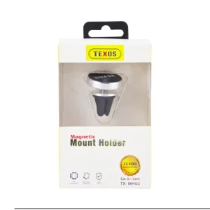 Texos Magnetic Mount Holder Adhesive Metal Plate Car Phone Holder Mobile Mount- Black