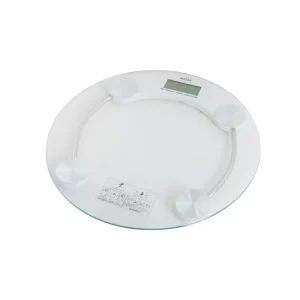 Electronic Thick Glass Personal Weighing Scale For Personal Use, Round Shape- 180kg Capacity