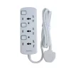 SamraPlus 3Way Extension Cord with Fire Resistance Material- 2M cable