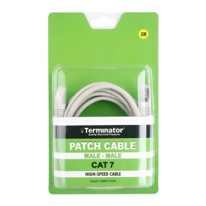 Terminator High Speed CAT 7 Male To Male Patch Cable- 3mtr