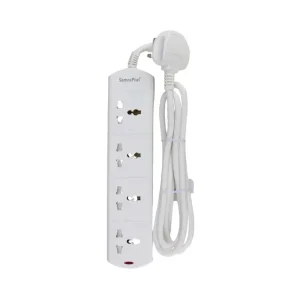 Samra Plus 4 Ways Extension Socket 2M- White Color