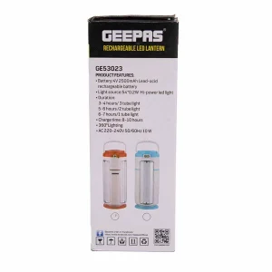 Geepas Emergency Rechargeable Lantern 360 Degree- Red
