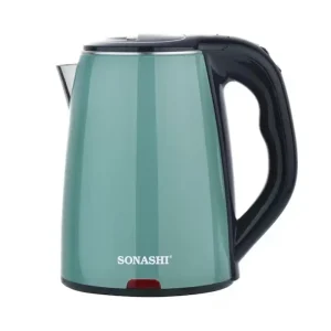 Sonashi SKT-1811N Cordless Electric Kettle 1500W Green With 360-degree Swivel Base- 1.8Ltr
