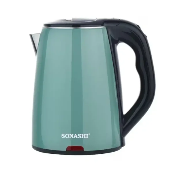Sonashi SKT-1811N Cordless Electric Kettle 1500W Green With 360-degree Swivel Base- 1.8Ltr