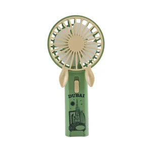 Mini Handheld Fan USB Rechargeable Mini fan Outdoor Travel Fan- Green color