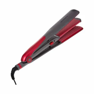 Olsenmark 2 in 1 Hair Straightener with Wide Plate, Gray and Pink