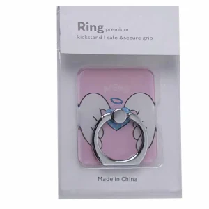 Clear Ring Holder Finger Stand, Rotation Universal Luxury Crystal Metal Kickstand