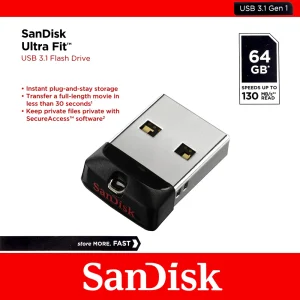 Sandisk Ultra Fit USB 3.1 Flash Drive 64GB
