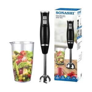 Sonashi 250W Electric Hand Blender SHB186J With Stainless Steel Shaft And 2 Speed Settings- Black