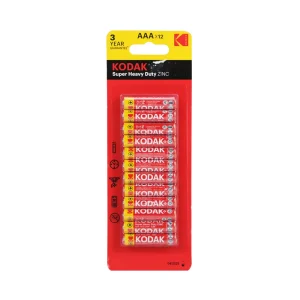 Kodak Super Heavy Duty AAA 1.5V Zinc Battery- Pack of 12 Pcs