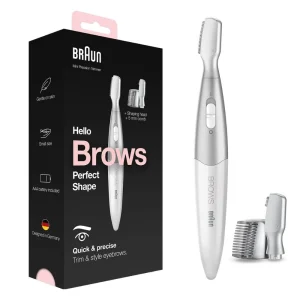 Braun Hello Brows Trim And Style For Perfect Shape Eyebrows Quick And Precise- White