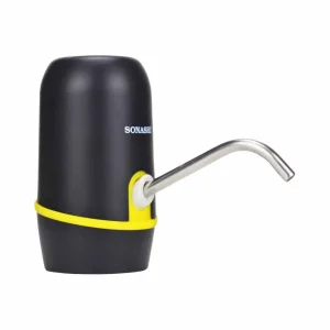 Sonashi Rechargeable Water Bottle Dispenser Pump Electric Water Pump- Black