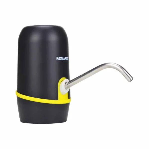 Sonashi Rechargeable Water Bottle Dispenser Pump Electric Water Pump- Black