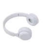 Wireless Bluetooth Foldable Headphones, Built-In Microphone, Hi-Fi Stereo, Soft Earmuffs and Wired Mode for PC, Cellphone with Charging Cable- White