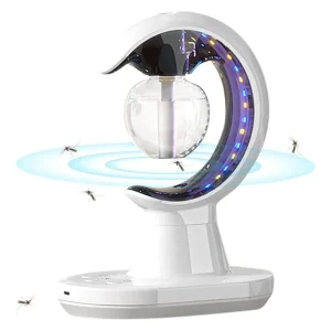 Multifunctional Humidifier Mosquito Killer Repellent Lamp With Colourful Lights- White