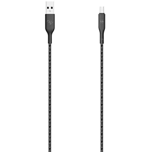 Itel USB Cable Flexible Braided Wire with 2.4A- Black M23