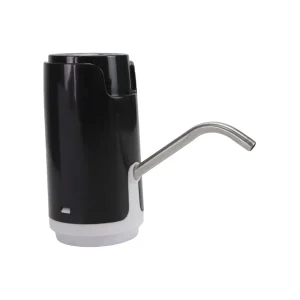 Water Bottle Pump, USB Charging Portable Electric Water Pump, Rechargeable Water Pump Dispensor for Office, Home, Camping, Kitchen- Black