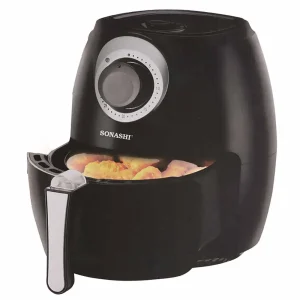 Sonashi Fast Frying Overheat Protection Air Fryer SAF-002, 1300W- Black