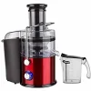 Geepas Centrifugal Juice Extractor GJE5437, 800W Powerful Motor with Safety Interlock- Red & Black Combination