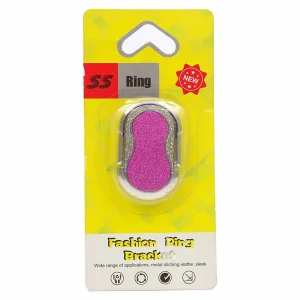 Fashion Finger Ring Holder Bracket- Silver and Purple