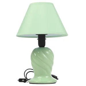 Ceramic Lamp, Decorative Ceramic Stand Table Lamp- Green