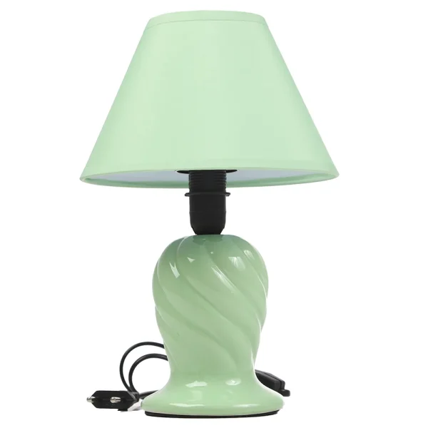 Ceramic Lamp, Decorative Ceramic Stand Table Lamp- Green