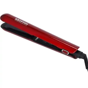 Krypton Ceramic Hair Straightener with Temperature Control and 40W Power KNH6110- Red