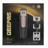 Geepas 2 in 1 Blades Rechargeable Hair Trimmer GTR56022- Black and Peach