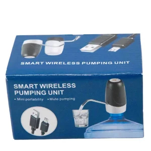 Electric Water Dispenser Portable Pump - White, USB Rechargeable Electrical Wireless Water Dispense