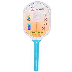 Electric Mosquito Swatter, Handheld Mosquito Killer Rechargeable Racket, FB8036AC- Blue
