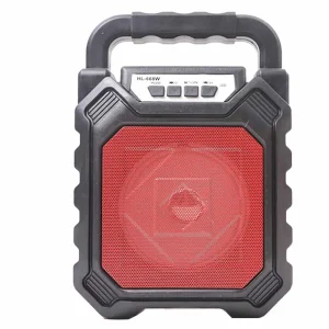 Super Bass Wireless Portable Bluetooth Speaker with USB Flash Drive Support- Red