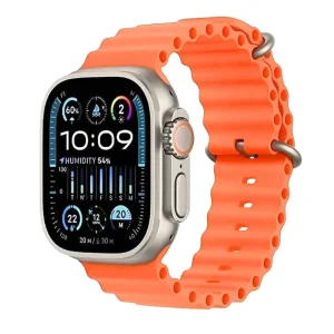 HK9 ULTRA 2-2024 Smart Watch 2.12 inch Display Bluetooth Temperature Monitoring Pedometer Call Reminder for Android iOS - Orange