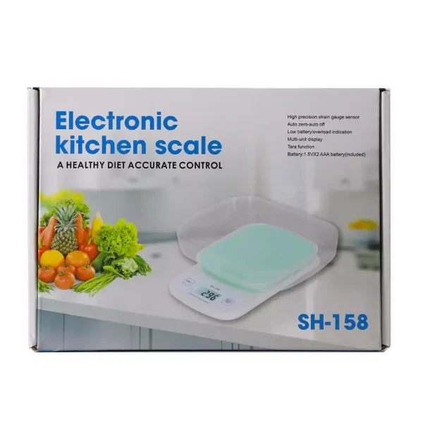 Electronic Digital Kitchen Scale SH-158 High Accuracy Precision- Green