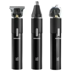Sonashi 6 in 1 Rechargeable Hair Clipper With USB Cable- Black
